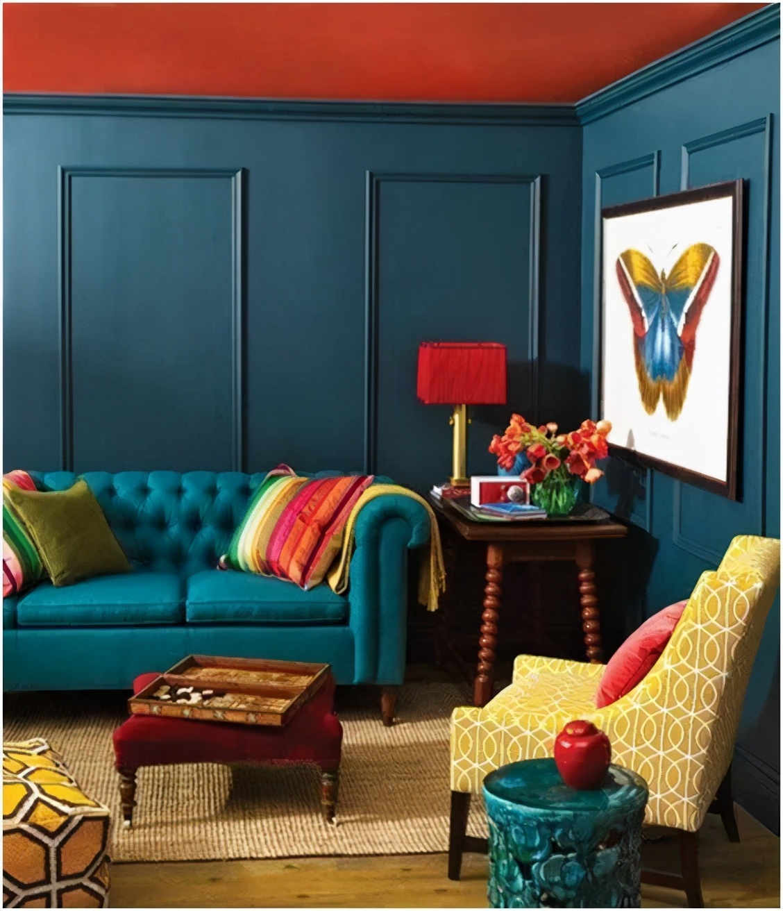 YDD·设计｜25个国外独具魅力的客厅色彩搭配案例