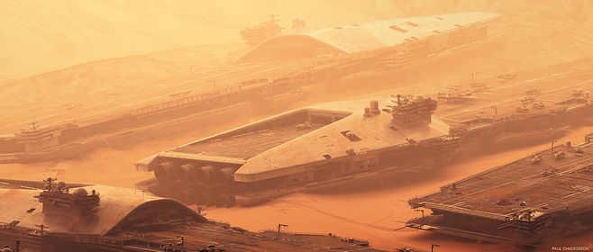 AHX-2050“鲲鹏”级空天母舰概念设想图