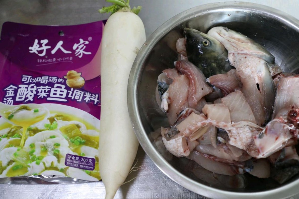 在家也能做出来好吃的酸菜鱼，酸辣可口，真开胃