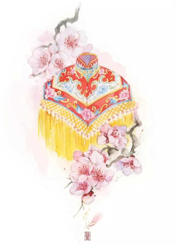 古风美物插画 | 裁为合欢扇，团团似明月