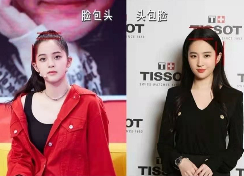 刘敏涛发型有些显头长，素颜现身机场穿羽绒服