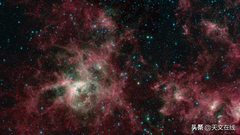 从斯皮策望远镜中看到的蜘蛛星云