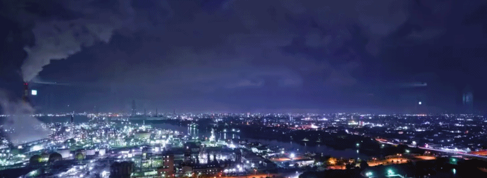 日本工业旅游之夜色工厂
