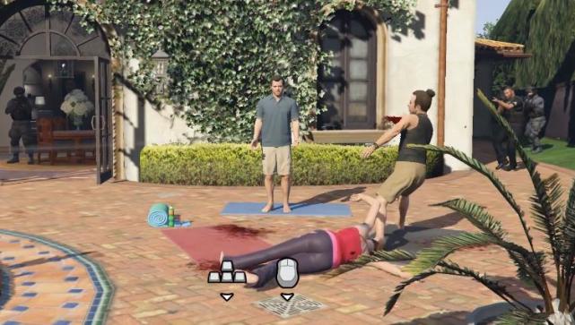 《GTA5》当妻子正在做瑜伽时，老麦强行开启五星通缉会怎样？