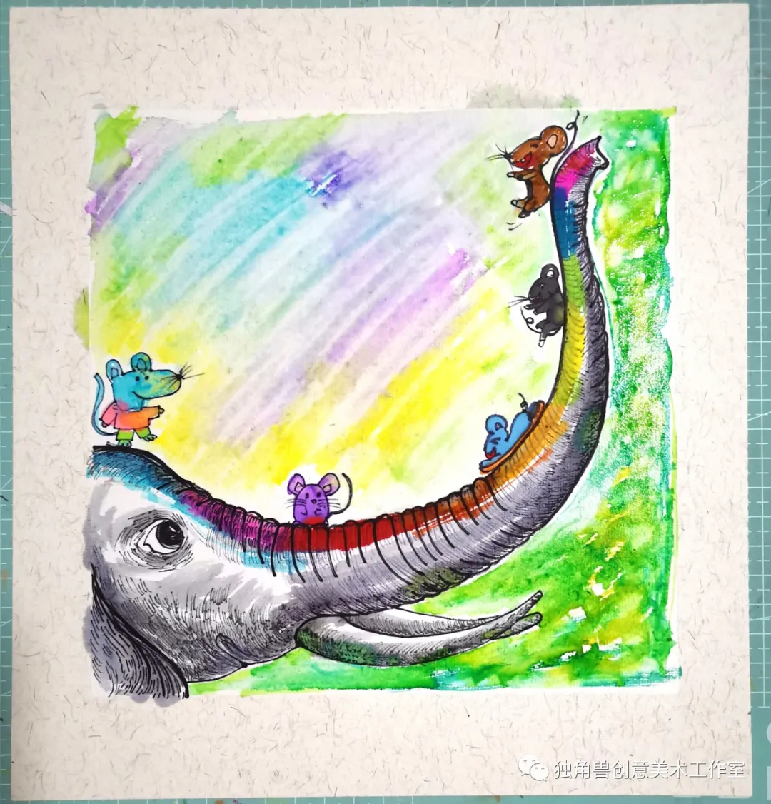 绘画教程 | 老鼠和大象