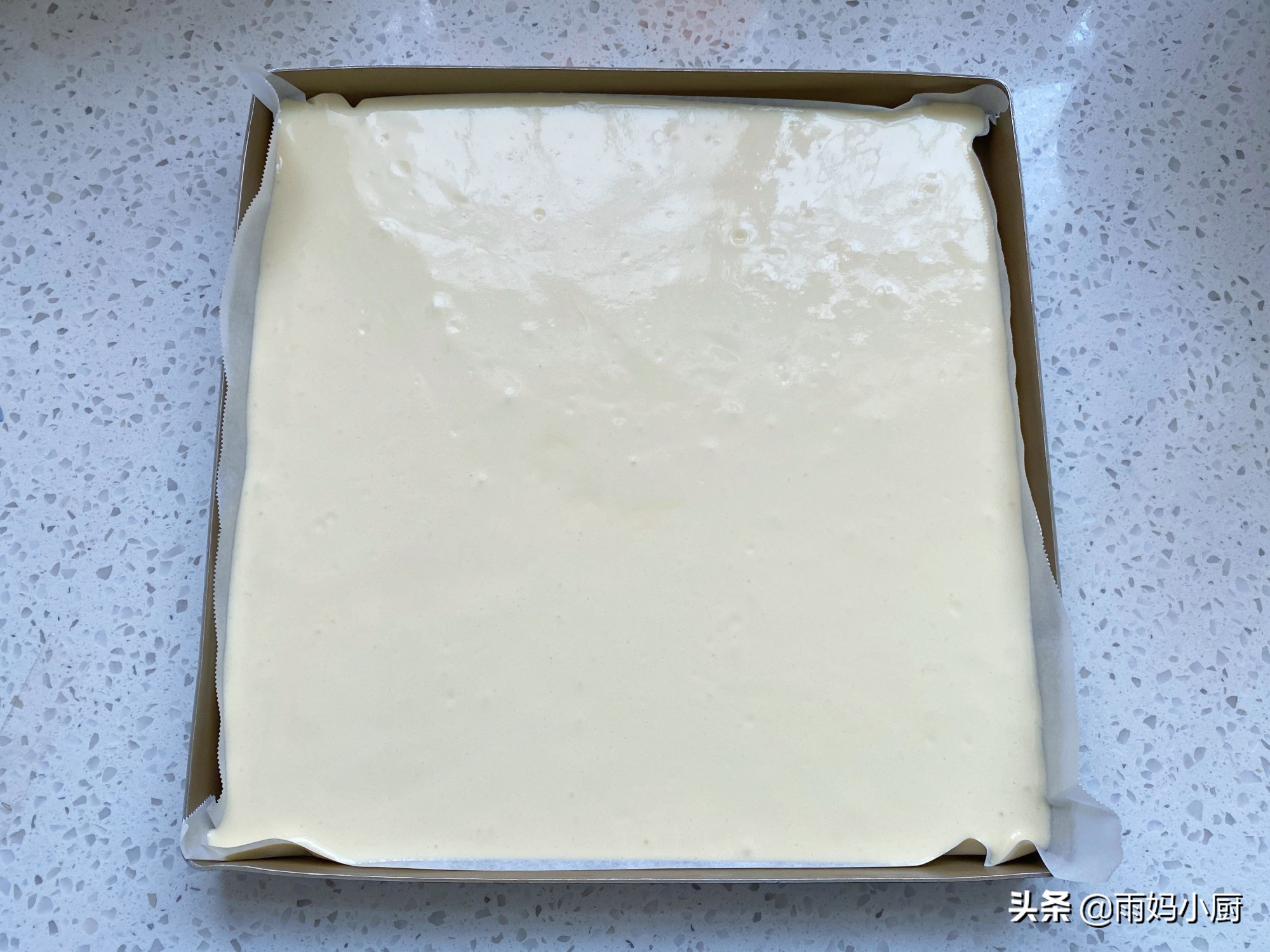 過年，想吃蛋糕自己做，1次成功不回縮不開裂，鬆軟美味又健康