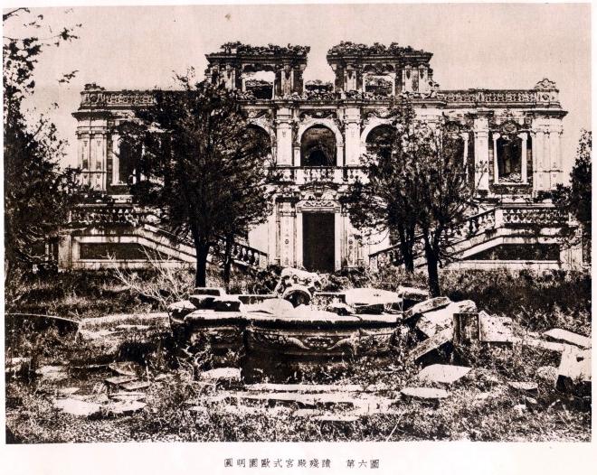 1873年被破坏不久的圆明园欧式宫殿残迹依然绝美