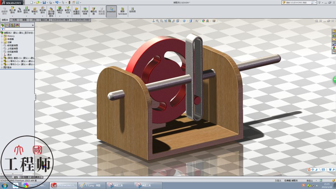��SolidWorks��Ƶļ򵥻�е������ֻ�����������