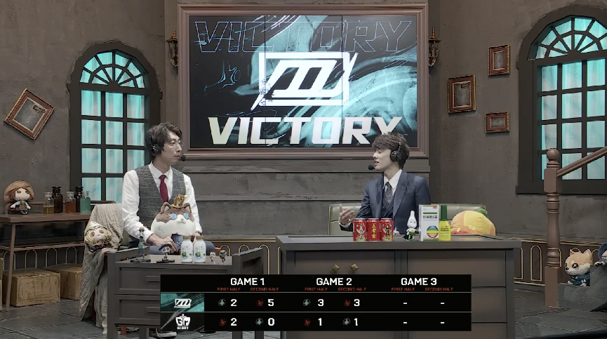 第五人格2021IVL夏季赛常规赛DOU5 vs Gr 第二局 DOU5三出三抓拿下胜利