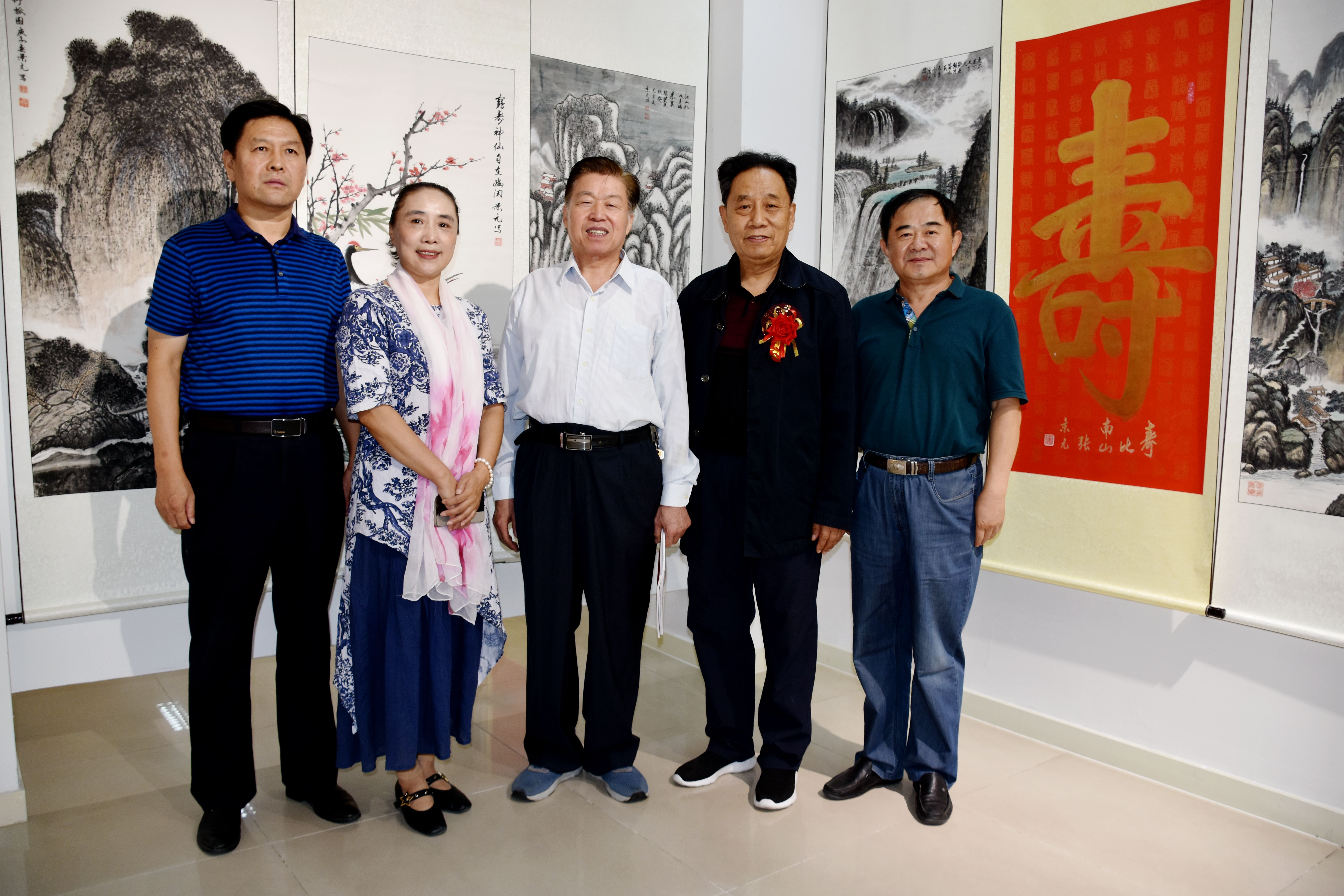 庆“十·一”七人书画作品展在郭味蕖美术馆隆重开幕