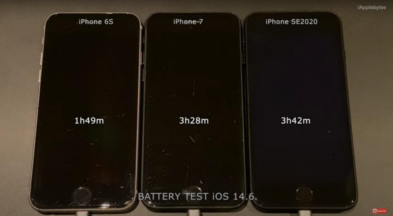 实测三款旧 iPhone 更新至 iOS 15 的续航表现