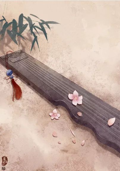 古风美物插画 | 裁为合欢扇，团团似明月