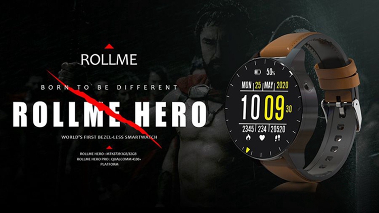无边框智能手表，Rollme Hero Pro或搭载高通芯片