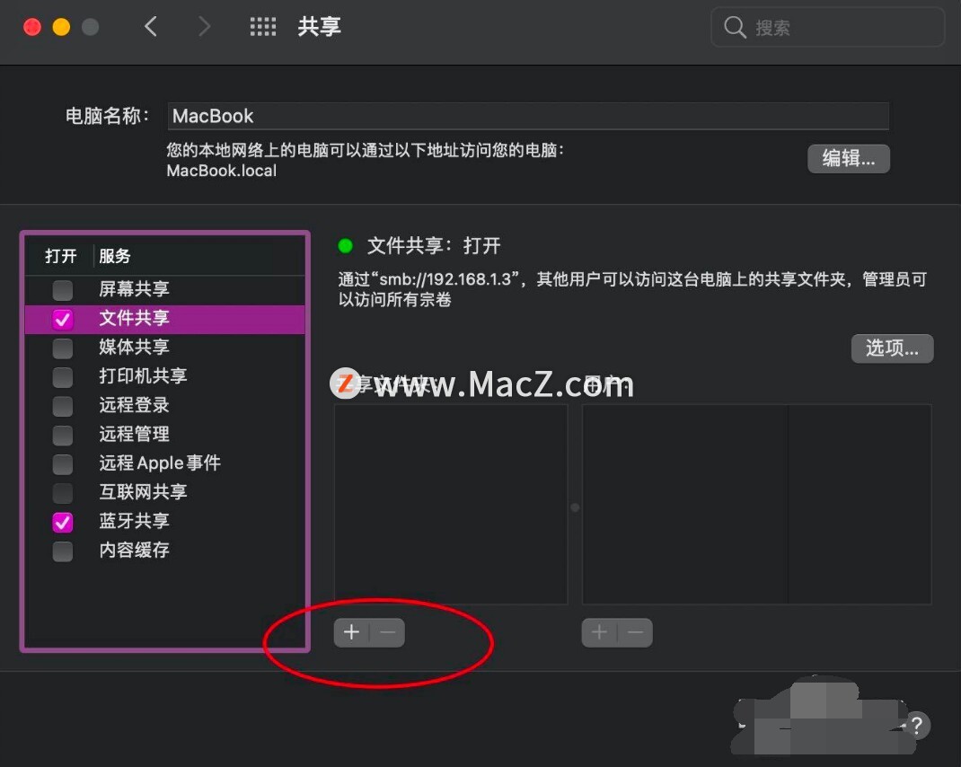 Macos big sur文件共享任何人如何设置为读写？