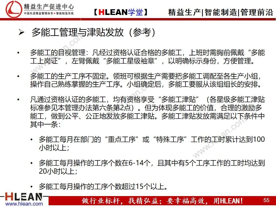 「精益學堂」多能工職業生涯規劃