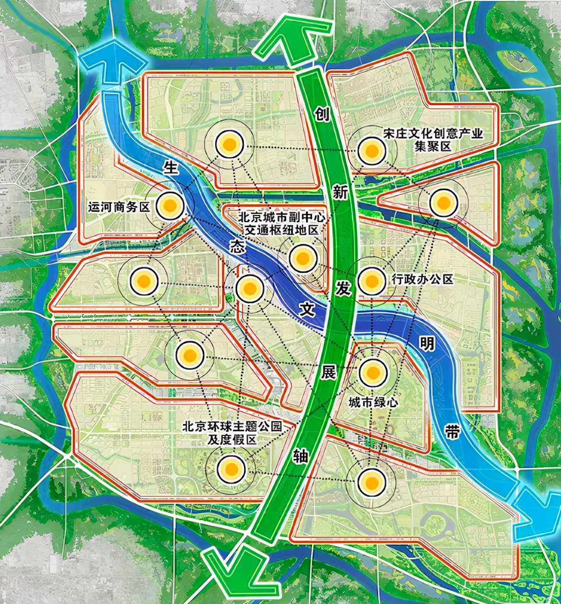 北京城市副中心范围图片