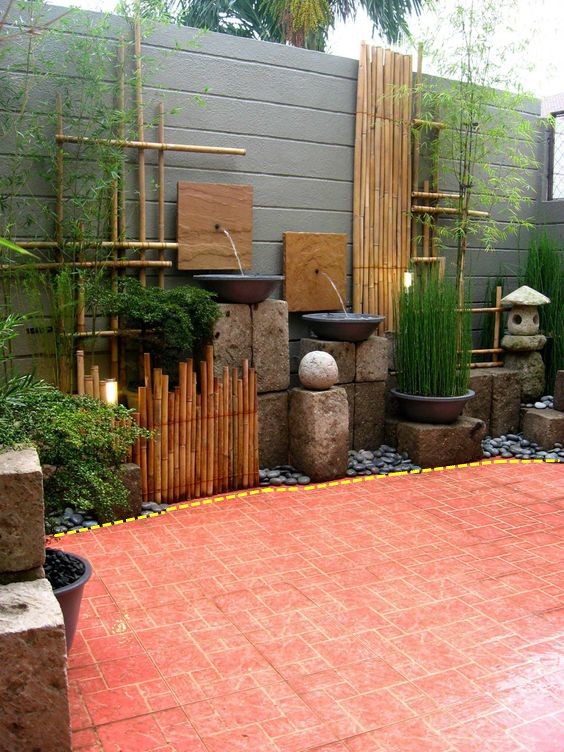 有个小院真幸福 地里插竹子填鹅卵石 造个景第二天亲戚抢着上门 合肥飞墨设计师 Mdeditor