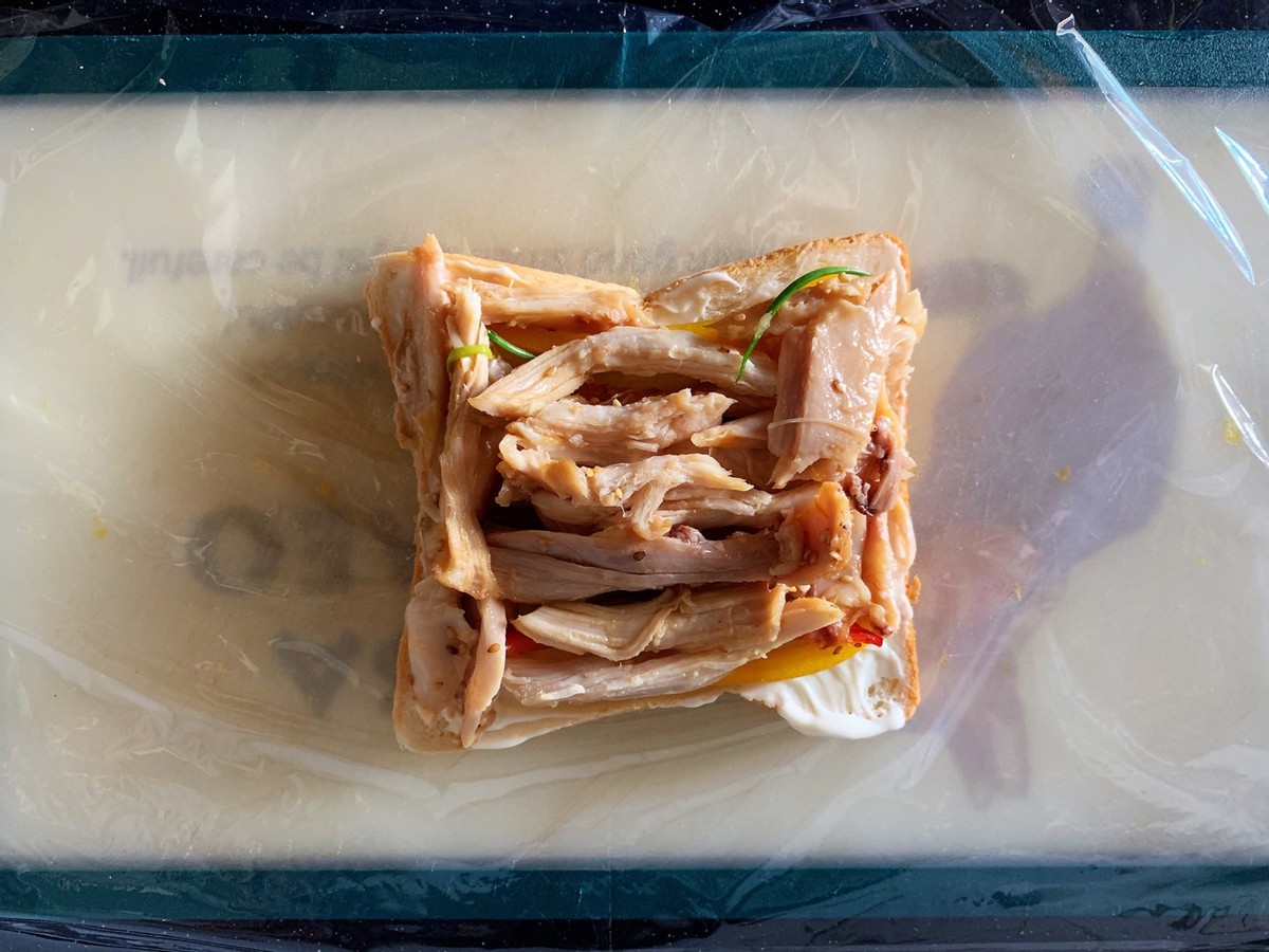 自制鸡肉三明治，简单快手，适合上班族，早餐的好选择