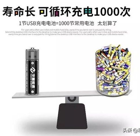 可循环使用1000次，又一国产电池强力面世，性能比南孚还要强悍