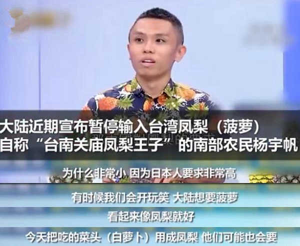 �不好的菠蘿賣大陸�讓人寒心專家：兩岸春暖花開須雙向而行