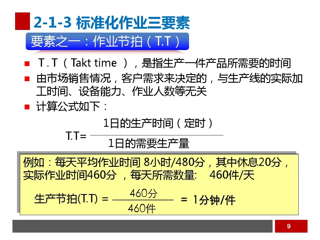 PPT  工业工程之生产线平衡与改善