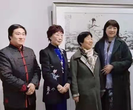 著名国画家王余根先生一行在北京进行文化艺术交流