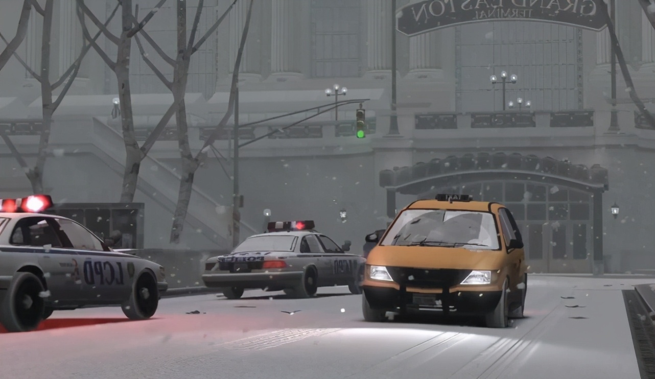 《GTA4》对比《GTA5》雪景，这就是RAGE引擎的好处吗