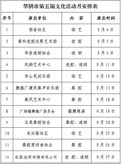 9月2日 渭南文化旅游資訊微報(bào)（組圖）