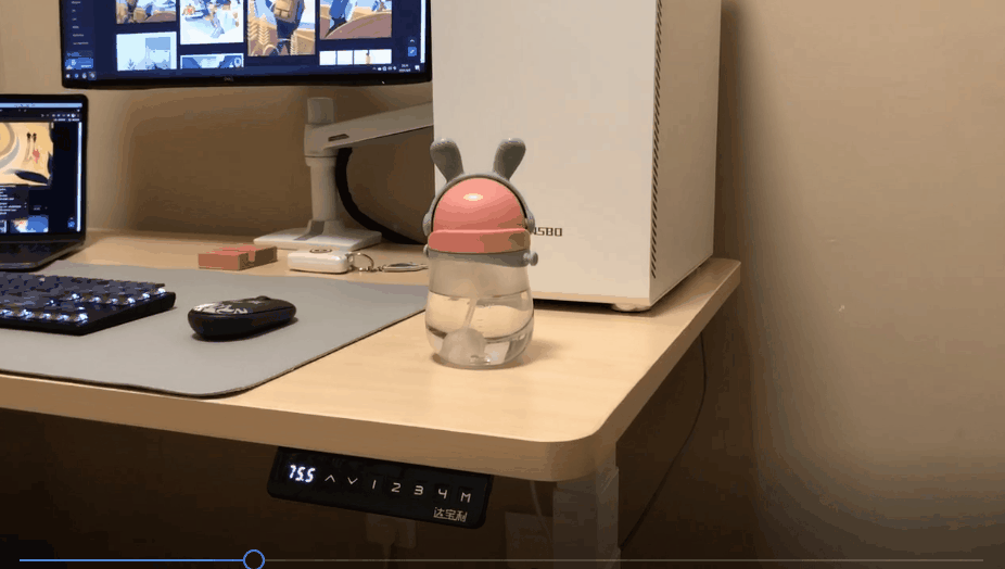 坐站交替，健康办公，达宝利DZ301电动升降桌使用体验