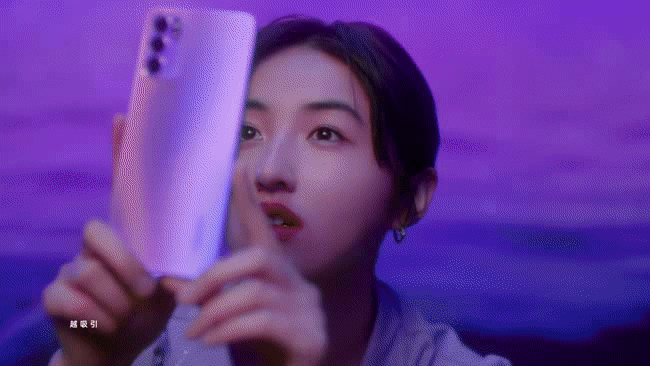 这是什么神仙配色？Reno6星黛紫上线，是张子枫都pick的绝绝紫