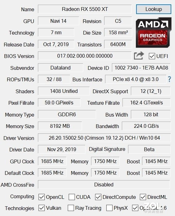 生而为战！迪兰7nm甜品 RX 5500 XT X战将评测