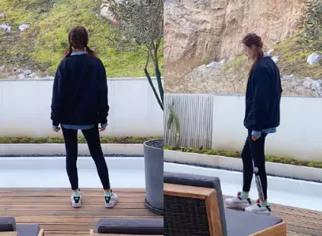 蔡少芬夫婦秀恩愛，毛衣上縫彩色小球好減齡，嫁張晉後越活越年輕