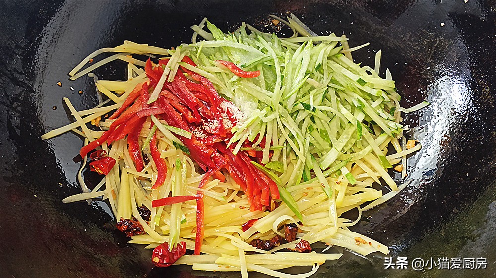 图片[7]-【土豆丝炒黄瓜】做法步骤图 特别适合夏天吃的热菜-起舞食谱网