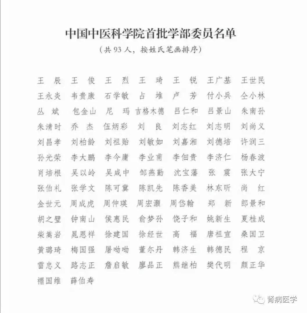 国医大师张大宁当选中国中医科学院学部执行委员