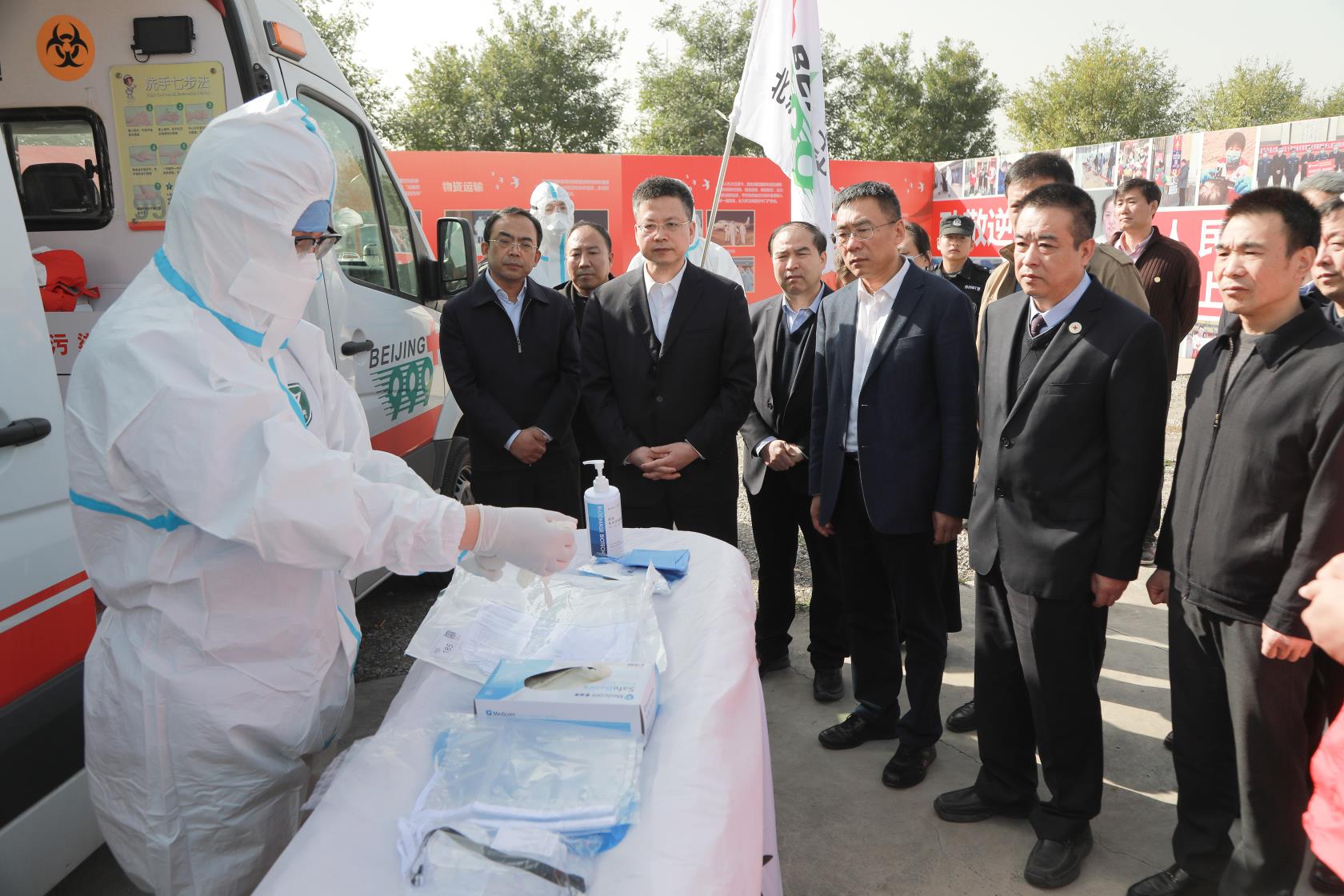 中国红十字会重大公共卫生事件演练在空港新城举办