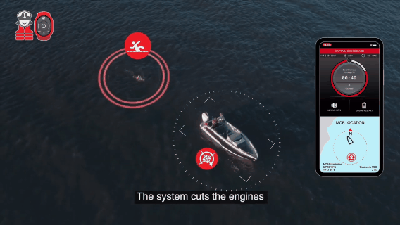 水星1st Mate，世界第一款舷外機集成人員落水警報及安全防盜系統