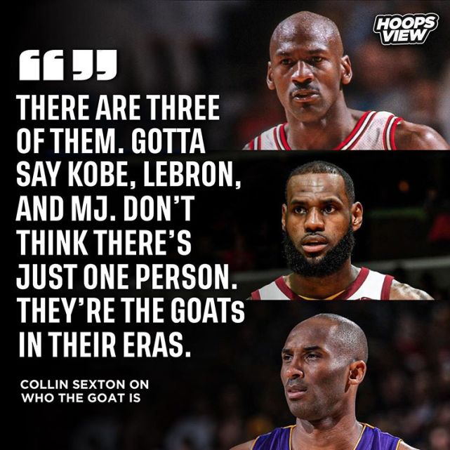 史上最佳球員有三位？新星觀點引熱議：Kobe喬丹詹皇都是GOAT！-黑特籃球-NBA新聞影音圖片分享社區