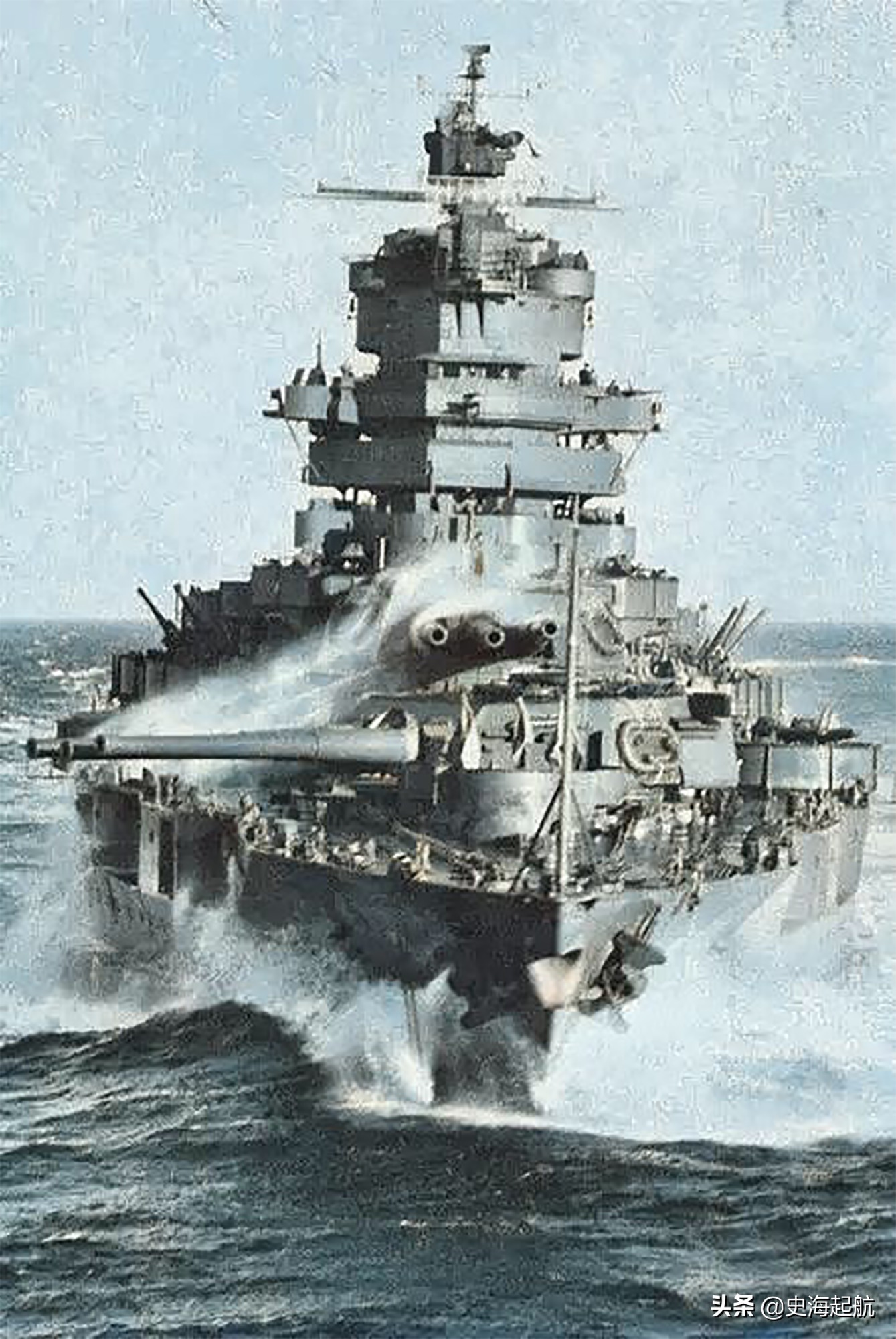 18张二战战列舰照片 大舰巨炮的时代 图9是日本的 大和号 史海起航 Mdeditor