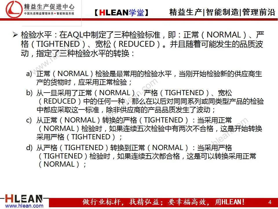 「精益学堂」可接受的质量水平（AQL）及抽样检查