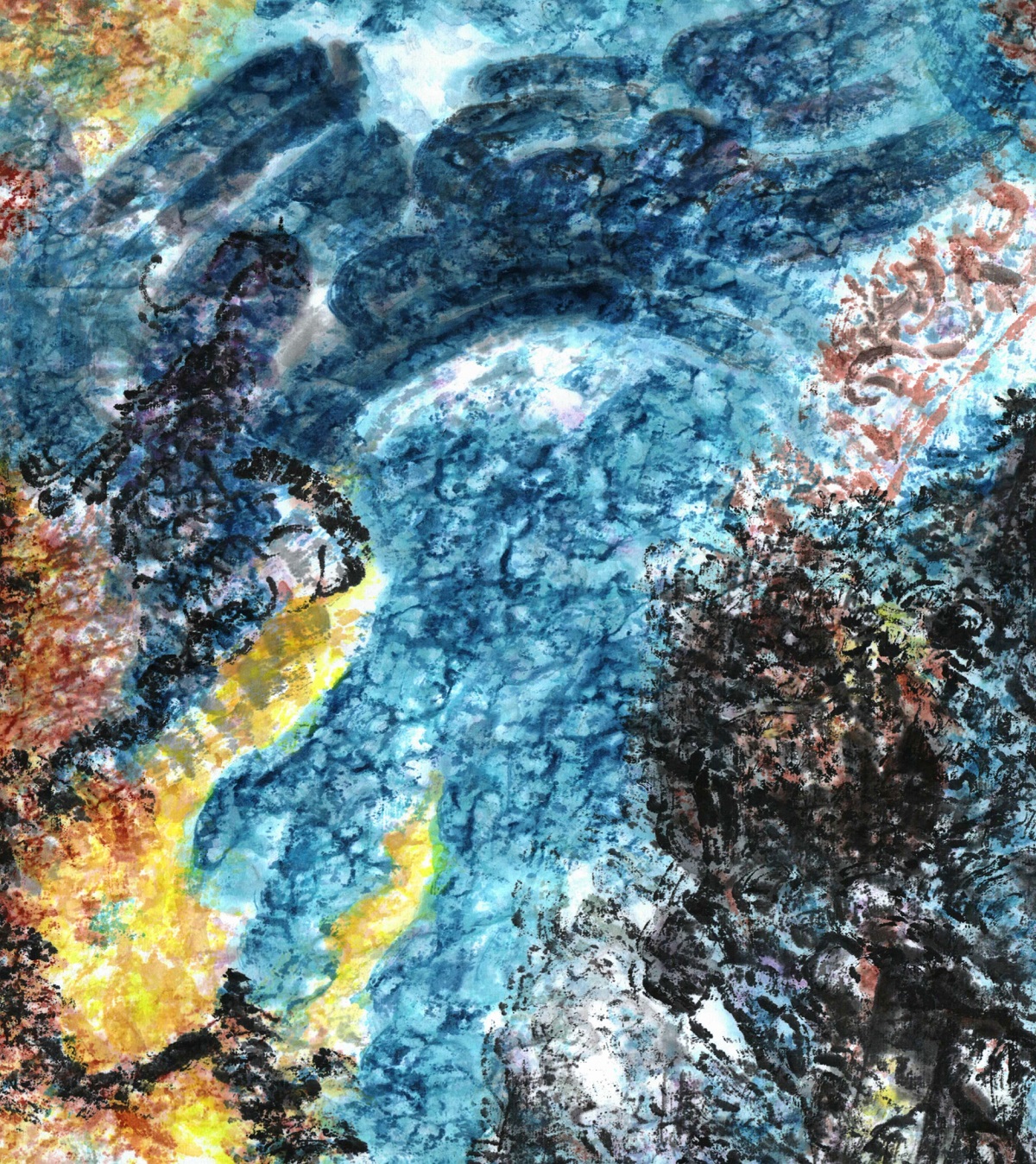 大愚书画 | 飞龙在天，凤皇来仪，《十方空间》中的文化符号