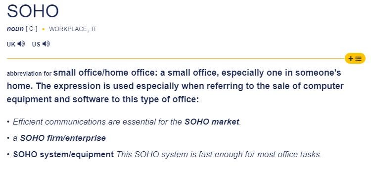 总听说SOHO，可你知道SOHO到底是什么意思吗？