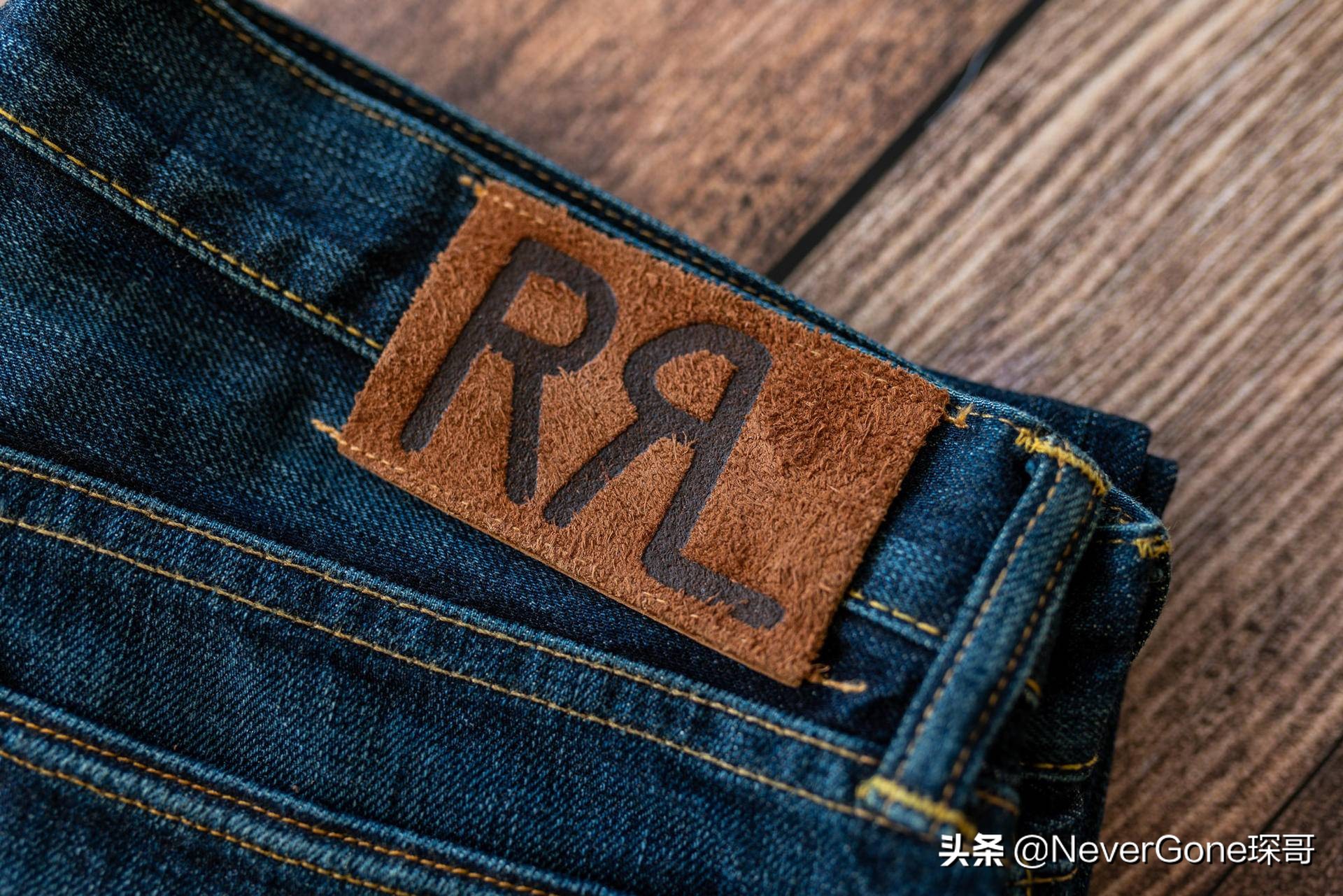 绕不开的袋花情节——一条RRL水洗赤耳牛仔裤