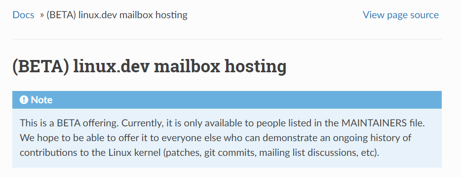 即日起，Linux 内核开发者可申请 @linux.dev 专用邮箱