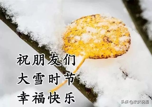 2019年大雪节气最暖心的问候祝福语短信，大雪最美的祝福文字图片