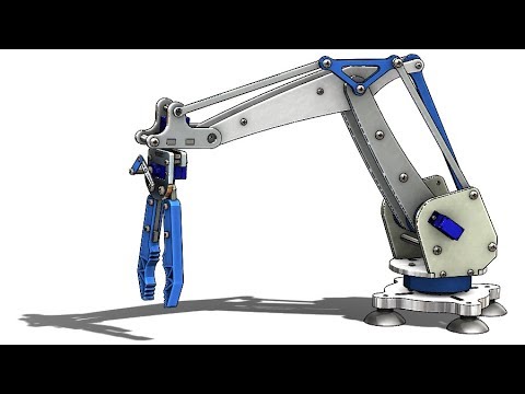 Bras-robotique机械臂3D数模图纸 CATIA设计