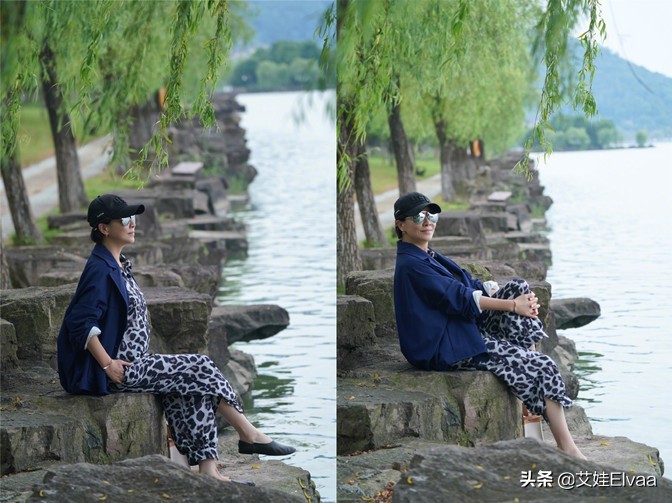刘嘉玲携母拜佛祈福，穿连体裤靠边站，刘妈拎40万包不小心露富了