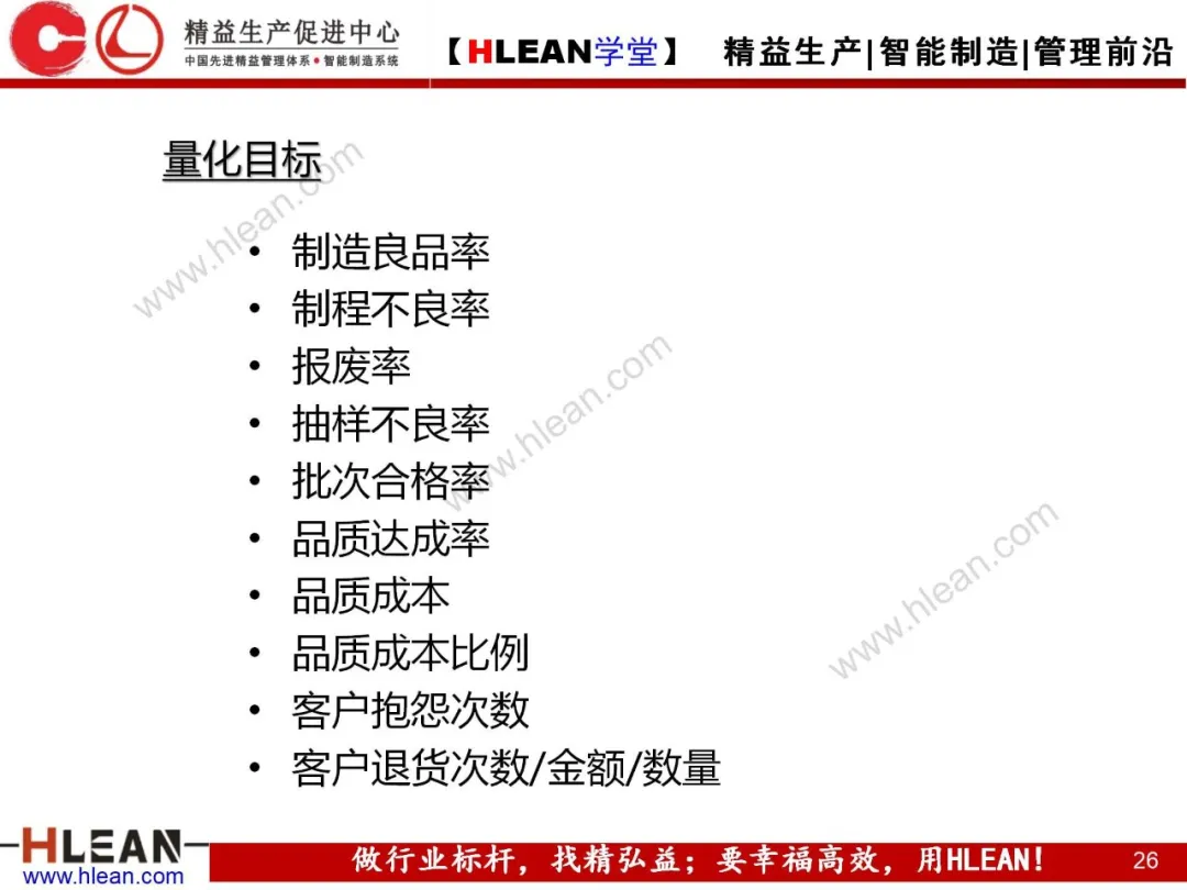 「精益学堂」质量管理与品质控制