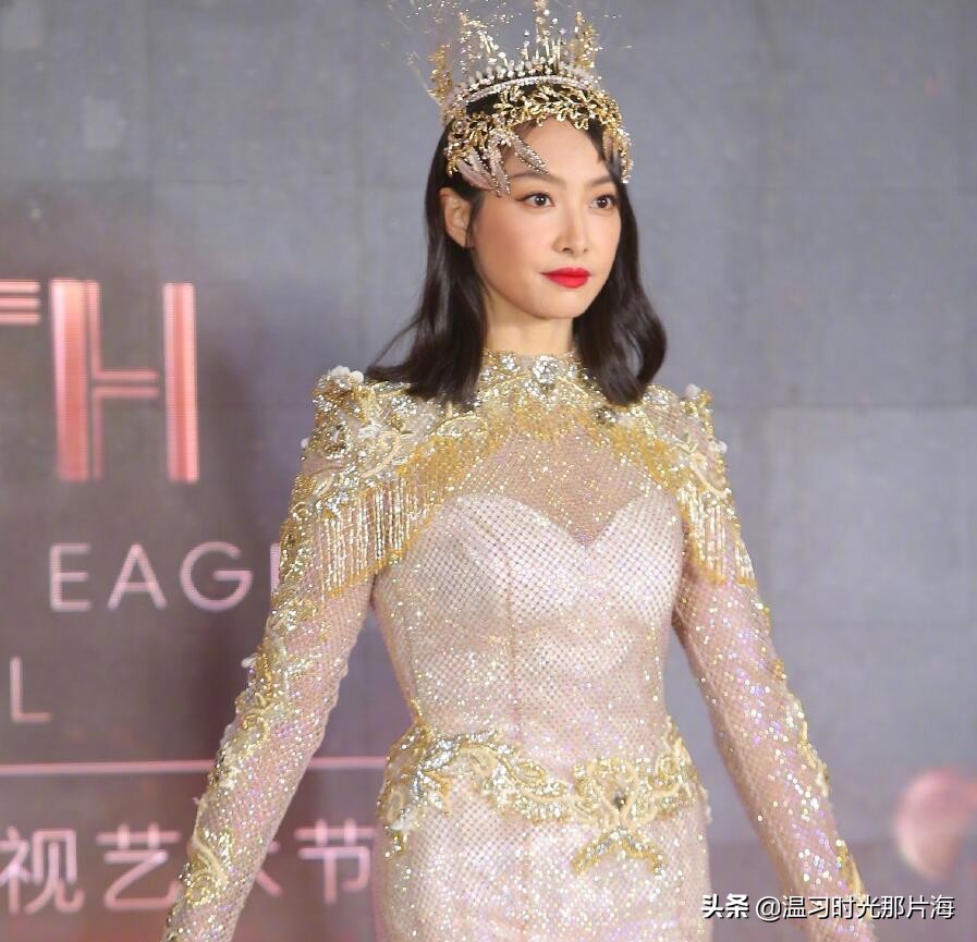金鹰女神宋茜压轴出场，造型显粗壮，发型太随意