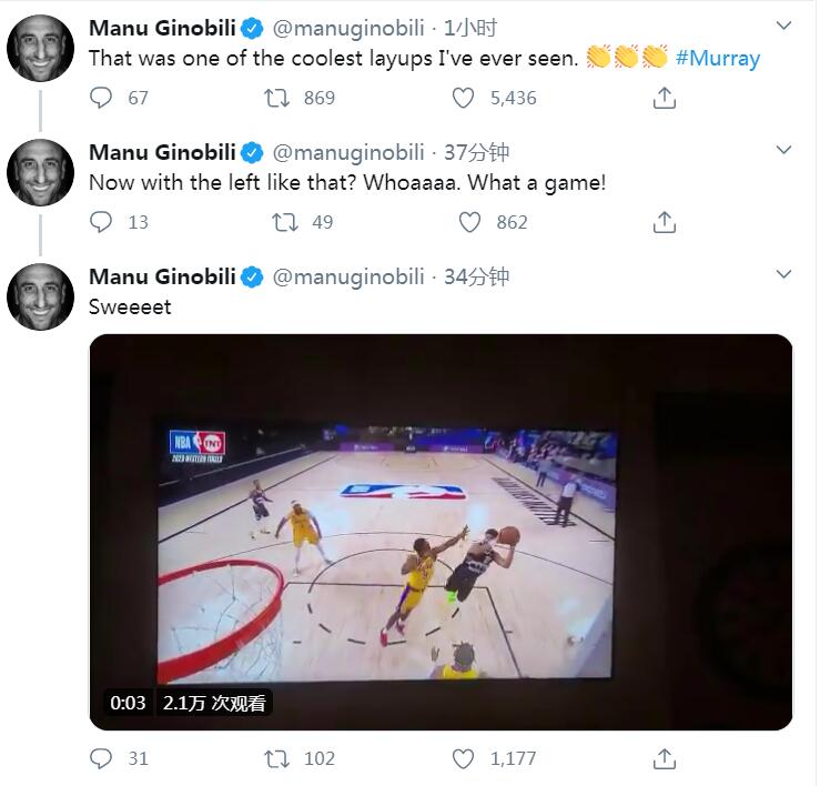 Murray轟32+8空中漫步，鬼切賽後盛讚：這是我這輩子見過最酷的上籃！（影）-黑特籃球-NBA新聞影音圖片分享社區
