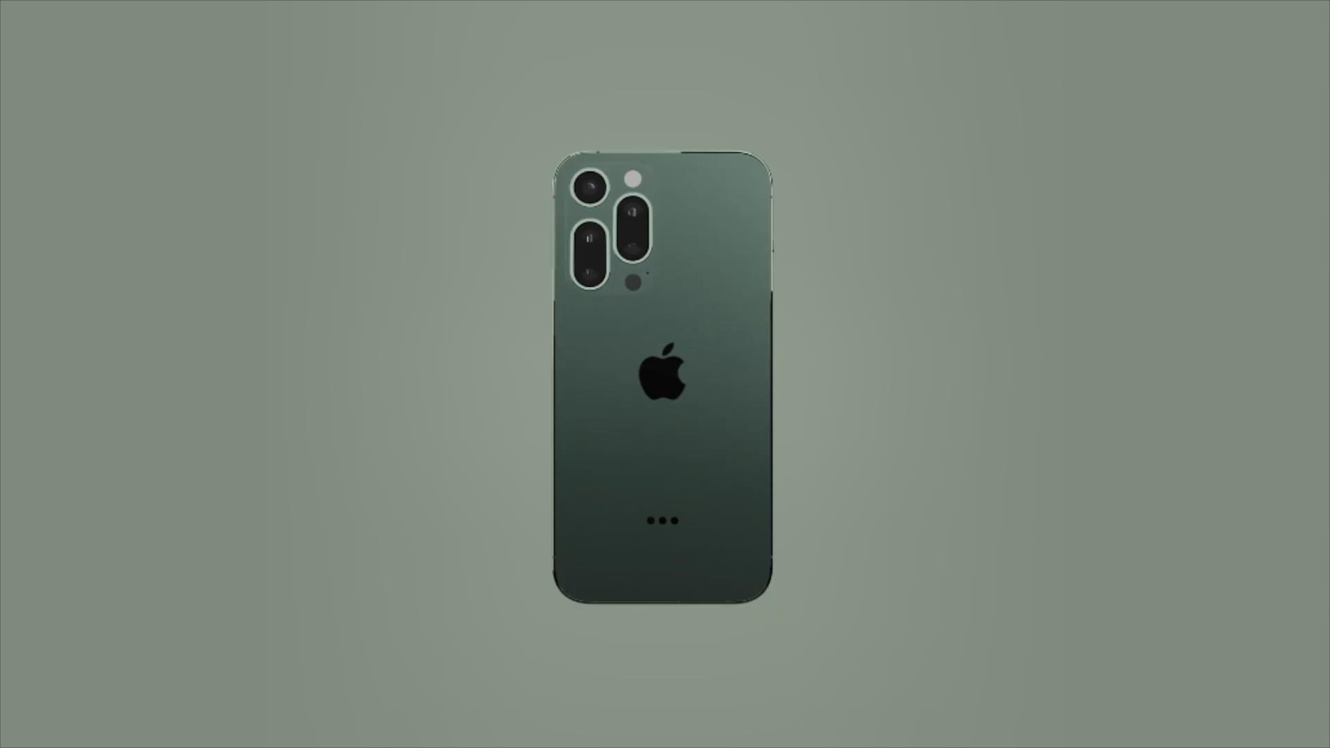 iPhone13Pro渲染图：5镜头被分成三个模块，有刘海屏